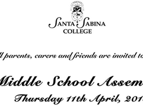 Middle School Assembly Invitation