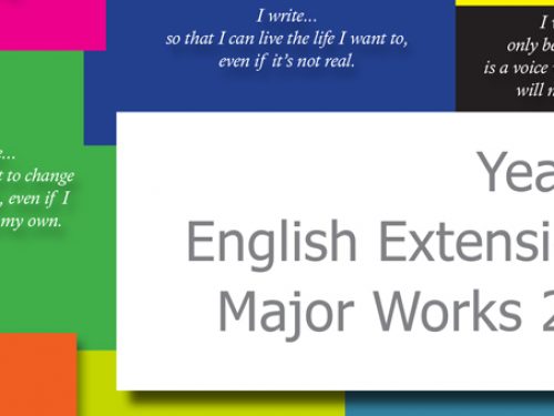 Year 12 English Extension 2